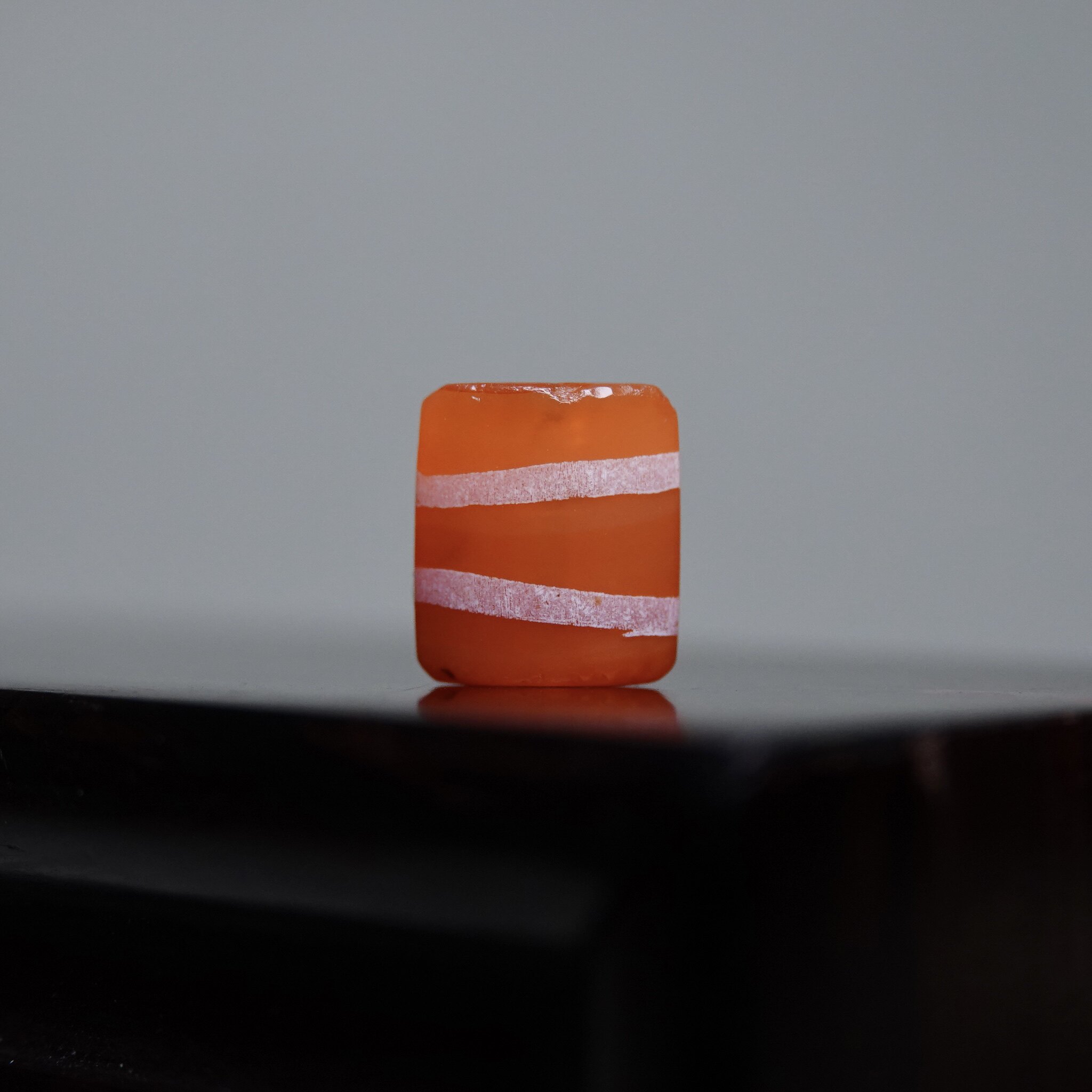 千年一期天然老玉髓线板珠大孔道全品文玩纯手工念珠手串天珠配珠