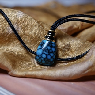 11mm文创手作优化绿松石乌兰花三通分体式佛头念珠手持百搭配件