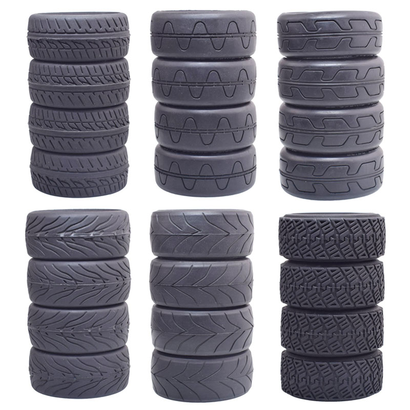 RC平跑车轮胎橡胶加厚胎皮房车竞速1比10轮胎94123 VX01 TT02 RS4