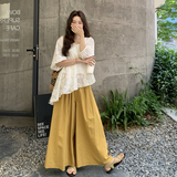 ~腰果花刺绣上衣+南瓜阔腿裤套装1251-P165-控238，女装套装/套裙，2C121