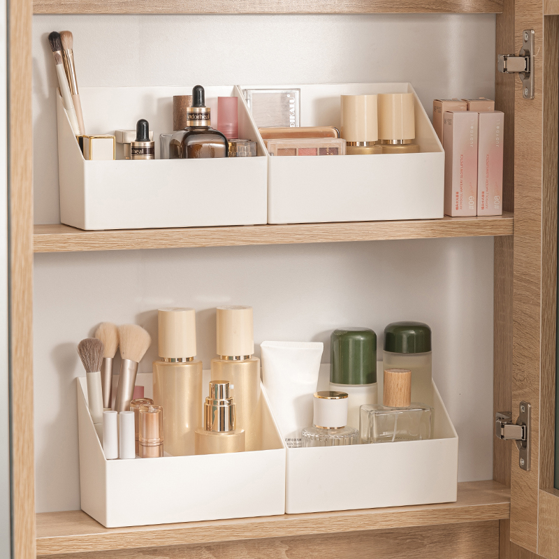 浴室镜柜收纳盒分格收纳化妆品