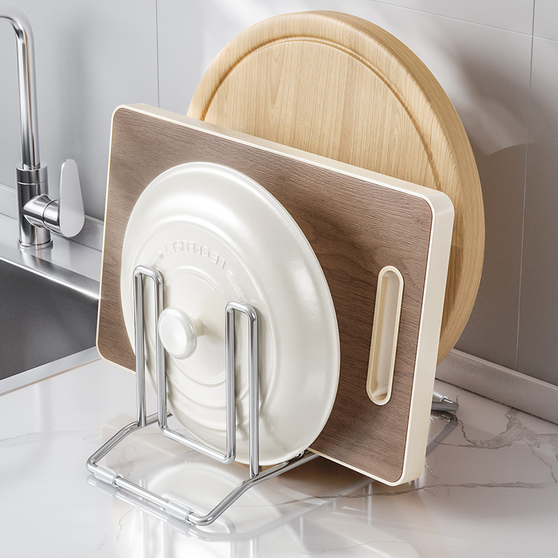 圣西陶304不锈钢锅盖菜板架