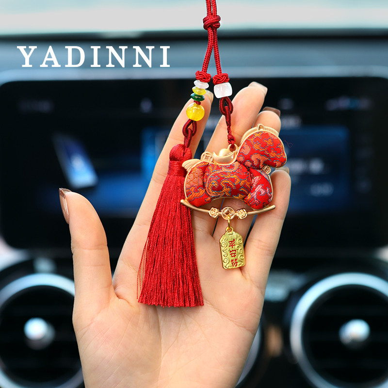 2026马年马上平安汽车挂件国风生肖马车内挂饰车载后视镜吊坠装饰,汽车用品/电子/清洗/改装,车挂,淘宝优惠券,粉丝福利购,淘宝优惠卷