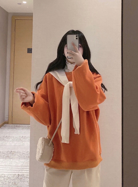 K小姐女装自制【蛇骨纹柔棉】多色套头卫衣慵懒BF小坎肩宽松上衣