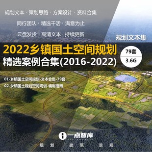 2022新款乡镇国土空间镇村布局总体规划设计编制导则精品案例合集