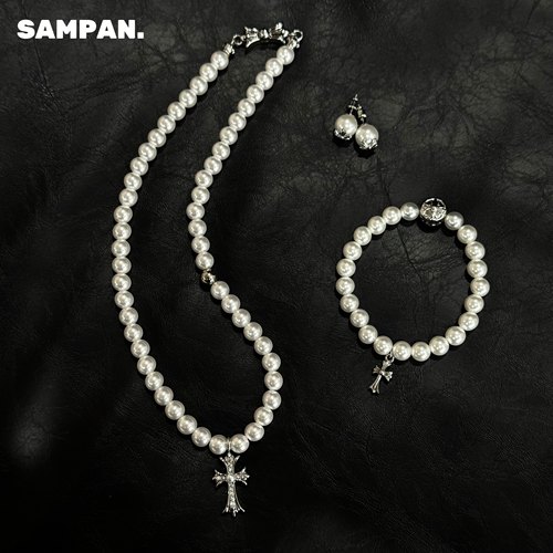 SAMPAN轻奢小众珍珠锁骨链女款