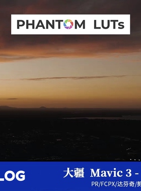 phantomlut大疆Dji Dlog转阿莱arriG3电影感调色胶片达芬奇剪映PR