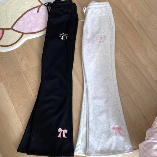 甜妹纯棉微喇裤子微喇裤