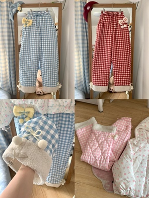 加厚夹棉棉裤女百搭休闲裤子