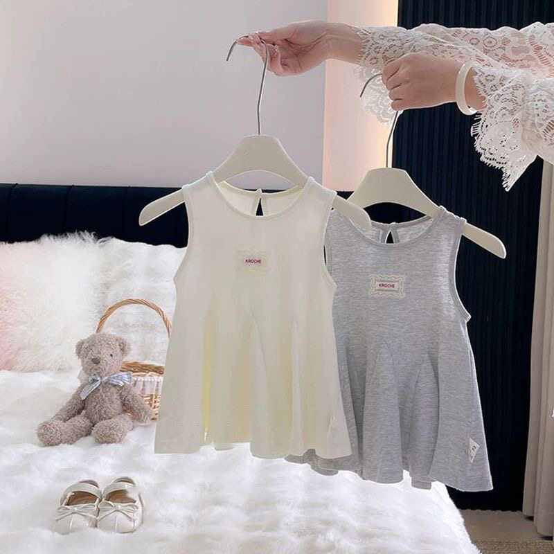 女童衣服连衣裙夏季婴幼儿洋气纯棉无袖公主裙小月龄宝宝背心裙子