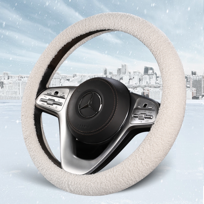 2019款上海大众新帕萨特老b5领驭03/06/0914年领域毛绒方向盘把套