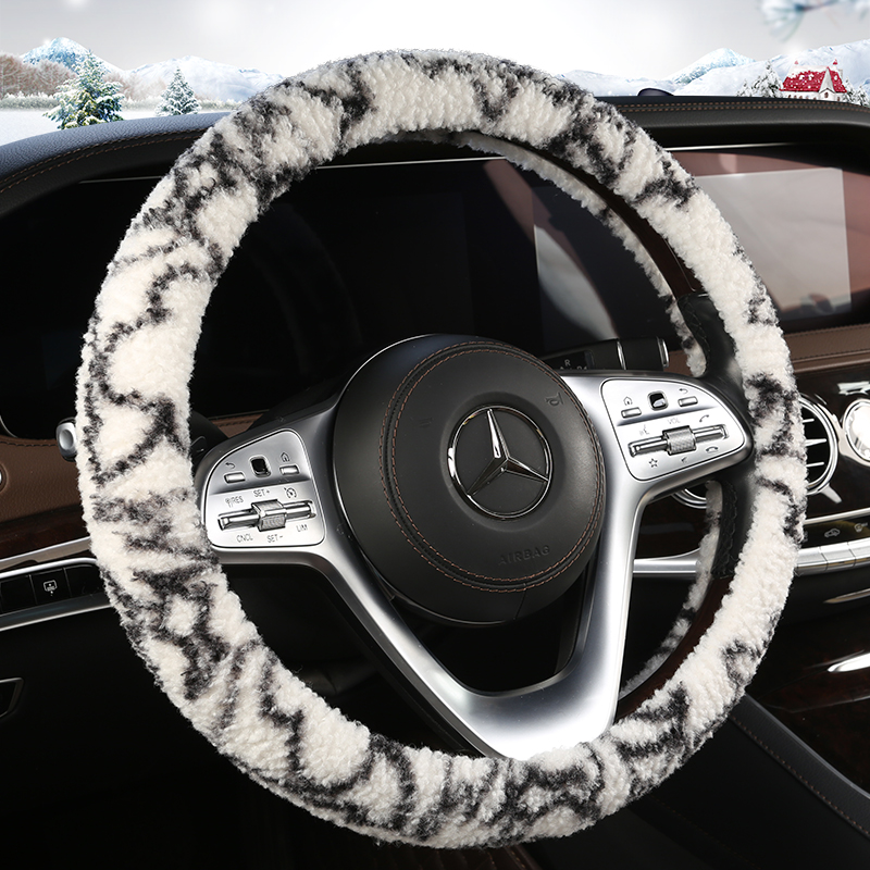 一汽马自达方向盘套冬季昂克赛拉阿特兹CX3CX-5CX-8马3 6毛绒把套