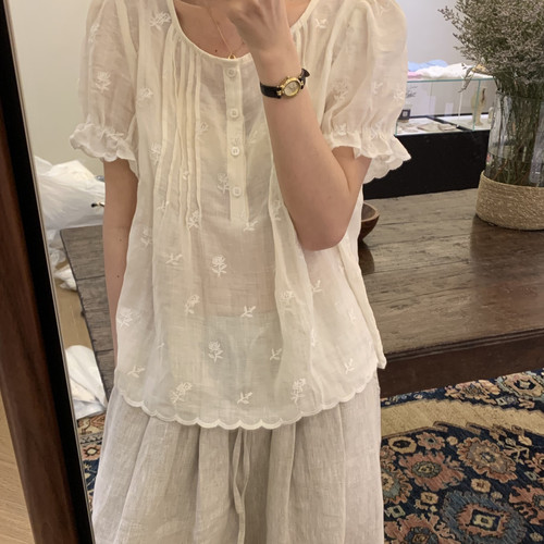 SICILY&OUUR-立体提花小衫韩系休闲百搭简约通勤重工艺小衫F25058