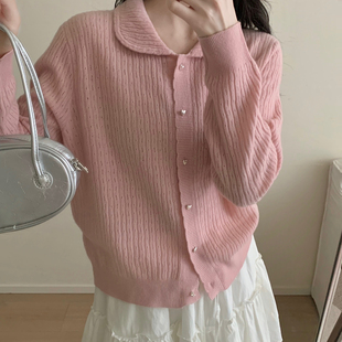 MUUTIS牧缇-领可爱单排扣针织开衫(含100羊毛)(今年还在爆)ZHF3