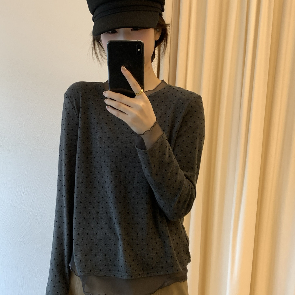 米鹿-灰很高级内搭神器单穿也美小衫(主麦会含公司其他品牌)80020