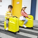 途智可骑卡通行李箱儿童拉杆箱骑行旅行箱可坐宝宝拖箱24寸 TOCHI