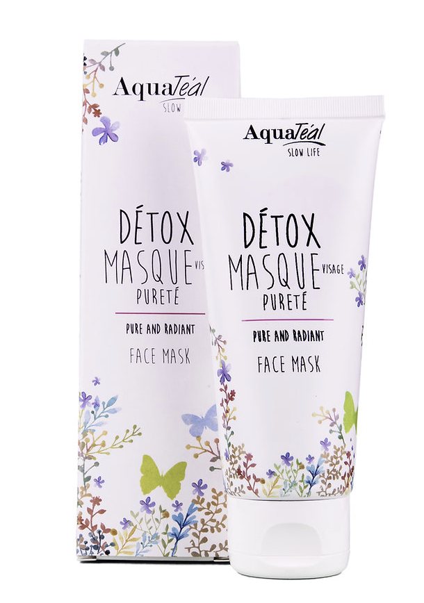 法国aquateal detox masque 黑色高岭土净化肌肤毛孔面膜75ml