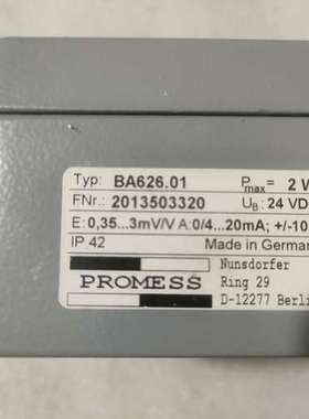 议价德国原装PROMESS电位器BA626.01，型号BA626