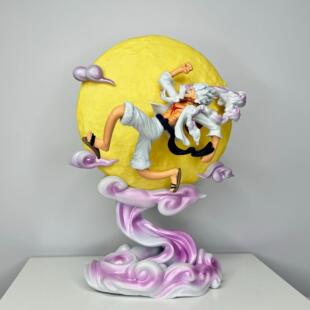 海贼王手办 小号奔月尼卡路飞 可发光 盒装动漫手办雕像模型摆件