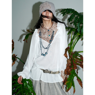 坏品味西部 纯色微透肌理感宽松多穿抽绳系带防晒衫