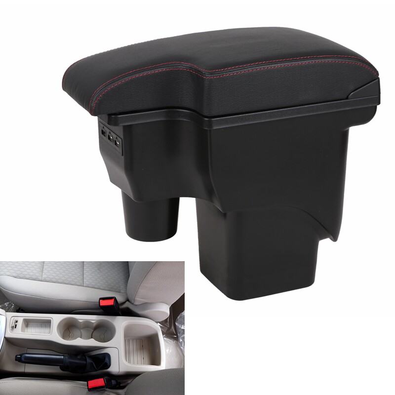 06-13款福特经典福克斯扶手箱老款两厢三厢中央手扶改件储物盒装