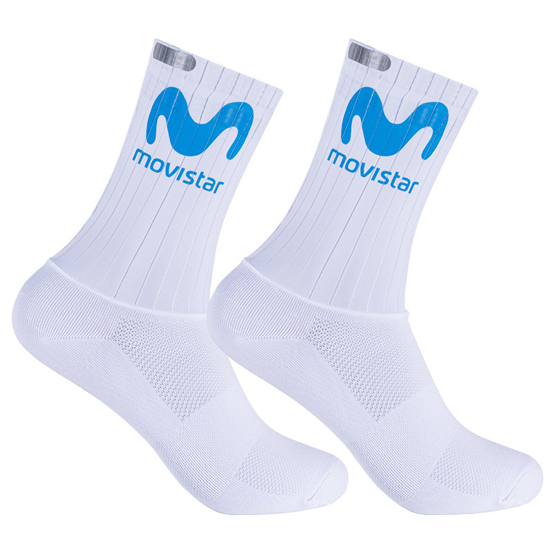 专业运动反光公路环法车队版气动骑行袜中长筒男女士跑步透气比赛