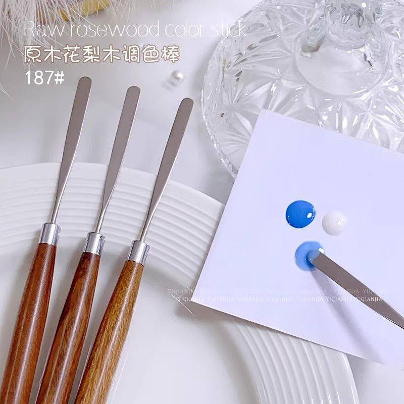 原木花梨木调色棒搅拌美甲甲油胶手柄超薄有韧性粉底铲子美甲工具,彩妆/香水/美妆工具,美甲工具,淘宝优惠券,粉丝福利购,淘宝优惠卷