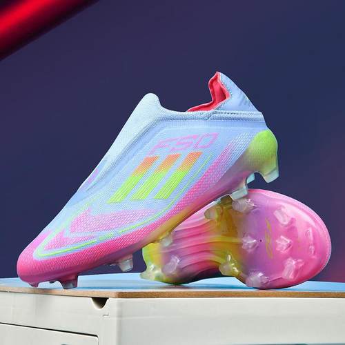 跨境莆田F50新款足球鞋男低帮长钉成人男女青少年比赛训练运动鞋