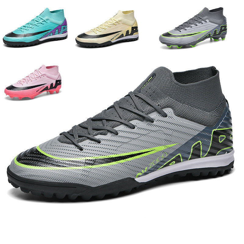 跨境大码足球鞋男女大童青少年学生短碎钉长钉比赛训练运动鞋
