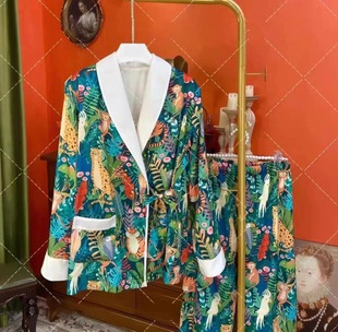 秋冬新款丝加绒睡衣女加厚保暖高级感优雅气质女人味可外穿家居服