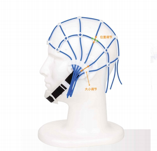 脑电图帽拆卸方便脑电帽硅胶条帽桥式电极脑电专用电极帽现货