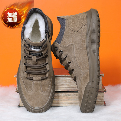 RS99新款青少年冬季加绒保暖防滑加厚大棉户外鞋男鞋39-44