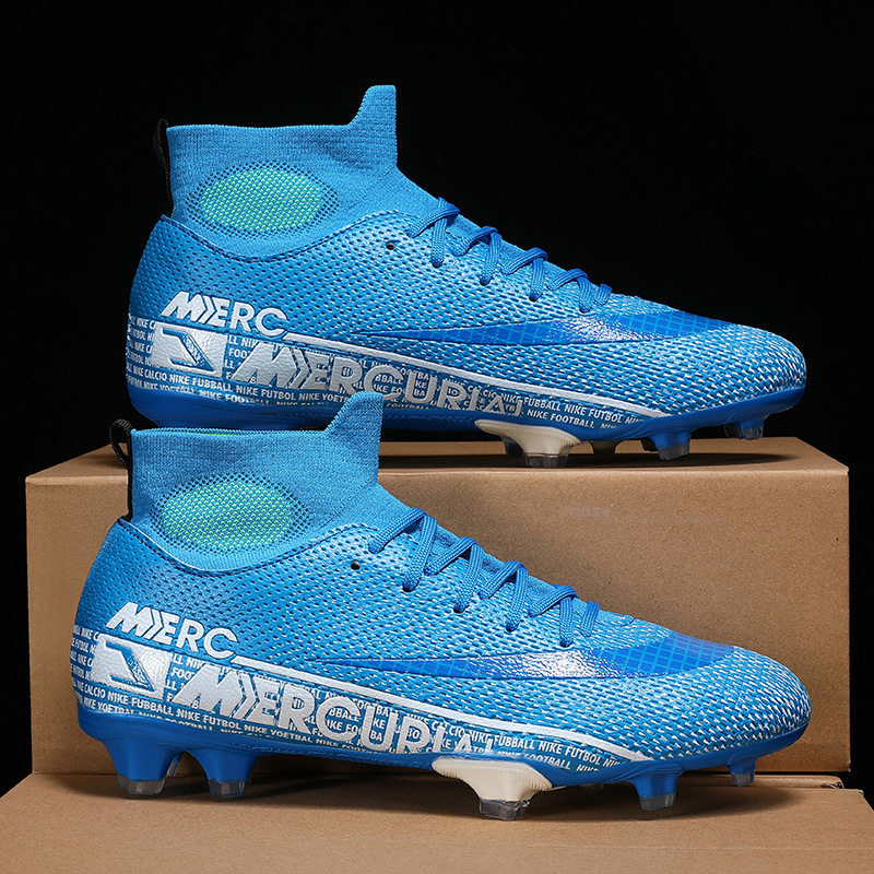 跨境 新款足球鞋男女学生AG长钉C罗梅西TF碎钉专业比赛训练鞋