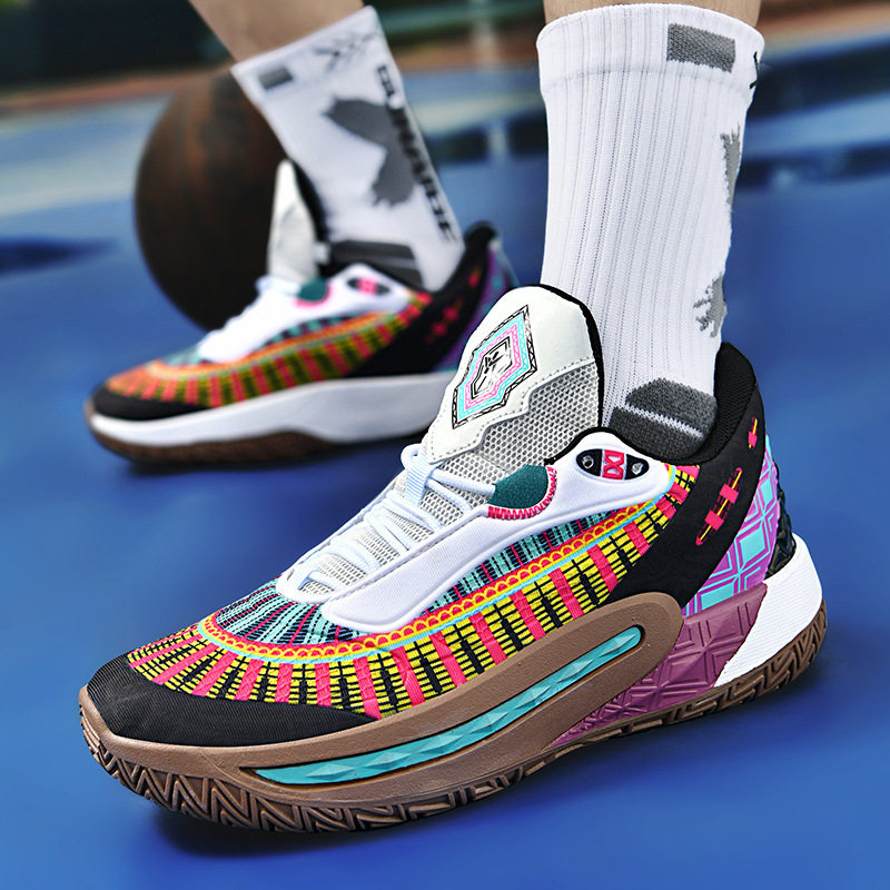 晋江篮球鞋男战靴青少年运动男女跑步鞋摩擦有声音情侣学生运动鞋