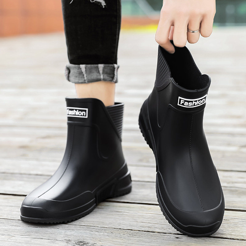 厨房鞋男秋冬短筒雨鞋脚加绒棉靴黑色工作鞋,运动鞋new,运动休闲鞋,淘宝优惠券,粉丝福利购,淘宝优惠卷