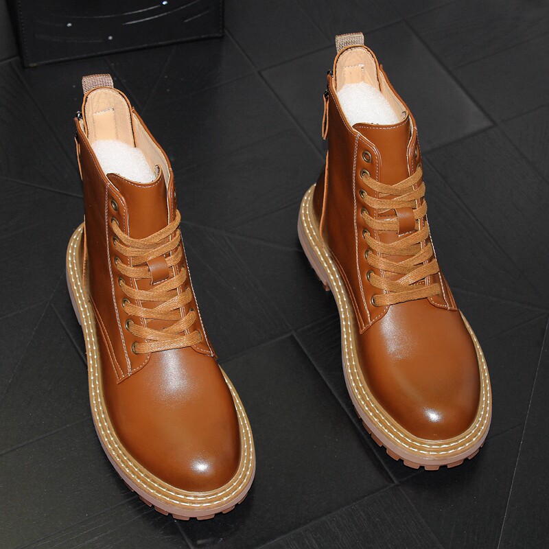 男短靴2025新款秋冬男软底机车靴