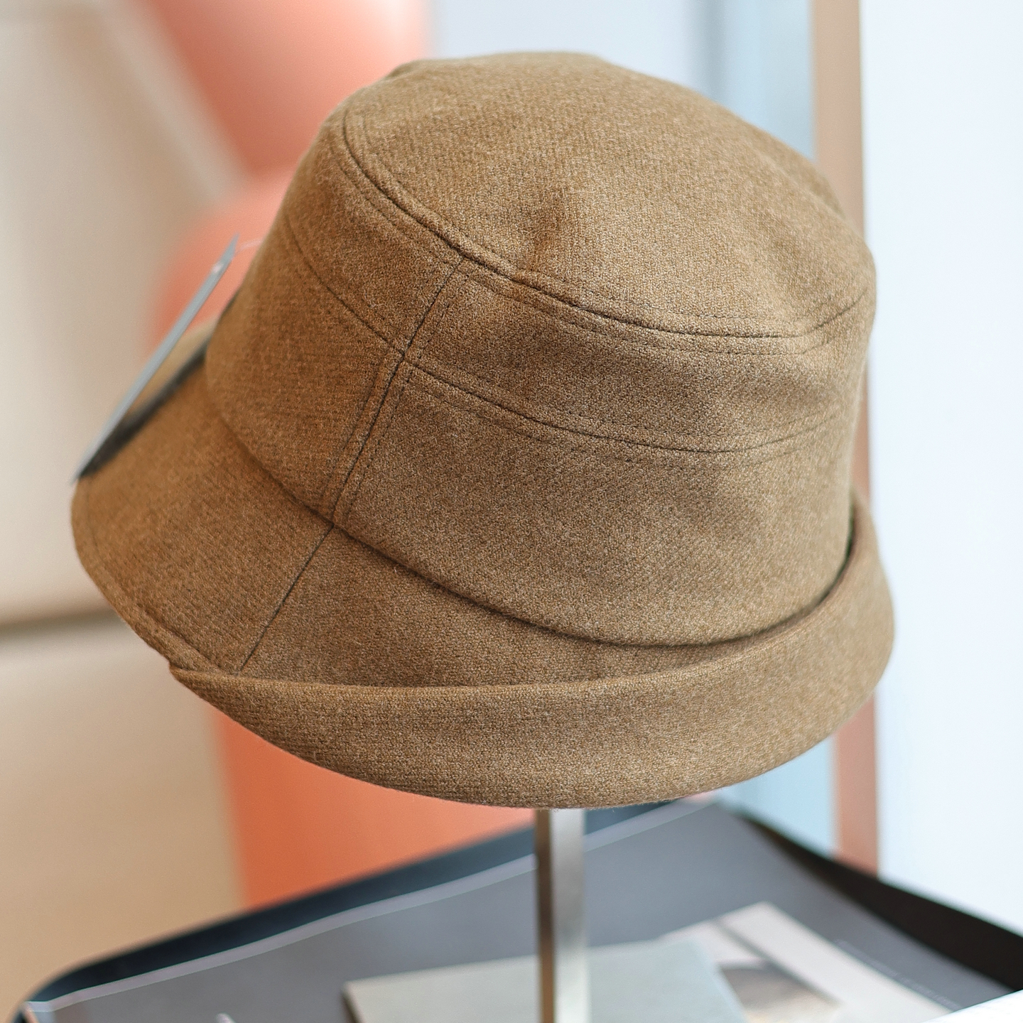 多种戴法秋冬休闲后翻边渔夫帽