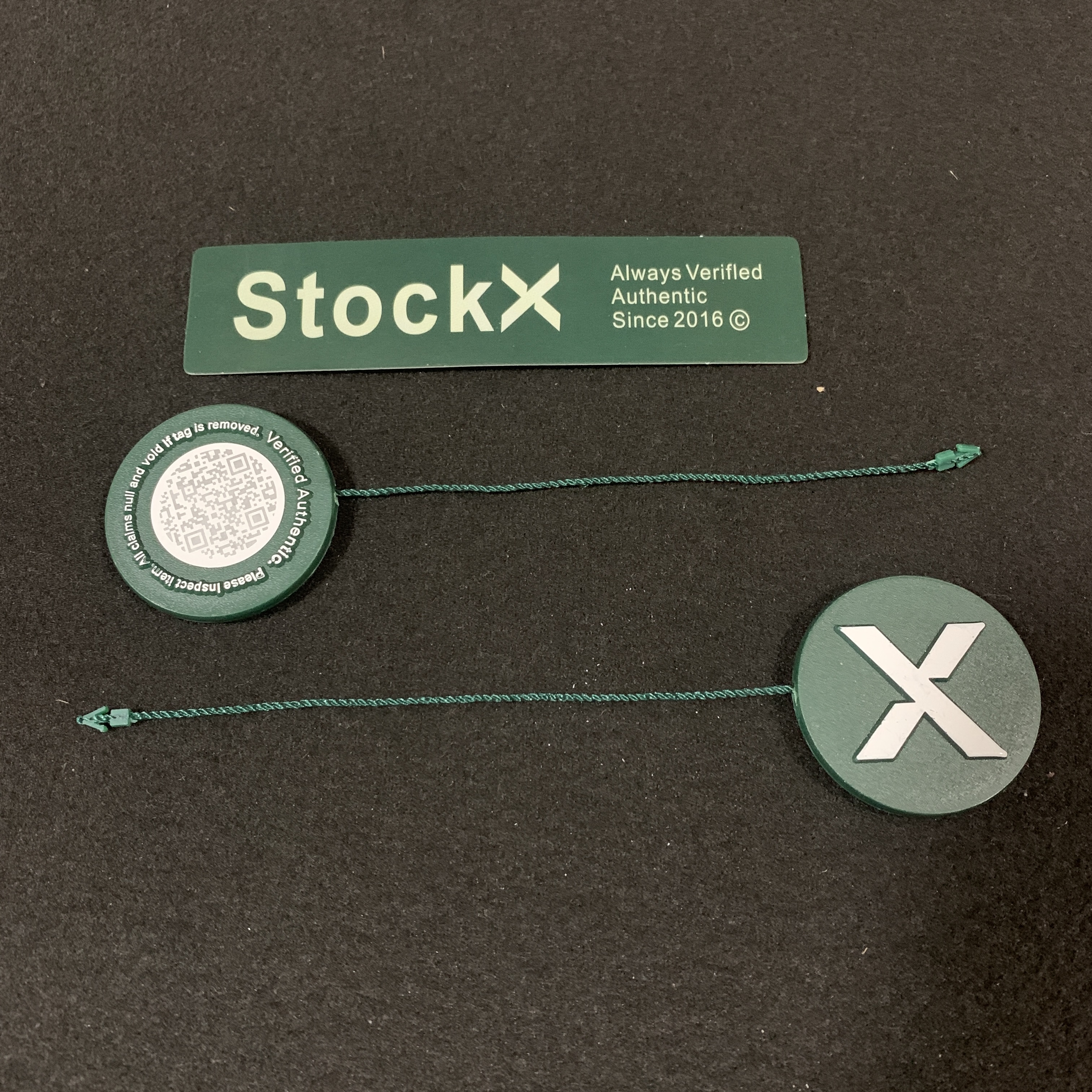 stockxtags吊牌防盗扣绿叉鞋扣