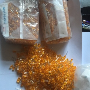 节日圣诞彩灯装饰F5内凹LED橙色发光二极管小灯泡1000个装小灯珠