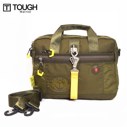 tough新潮手提包男士商务单肩包品质斜挎包户外休闲A4文件电脑包
