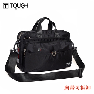 tough新潮单肩包男时尚 包多层 复古商务手提包高品质休闲斜挎男士