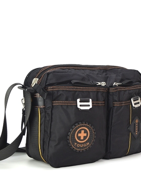 tough英伦男包品质单肩包男户外包IPAD包休闲多口袋实用斜跨背包