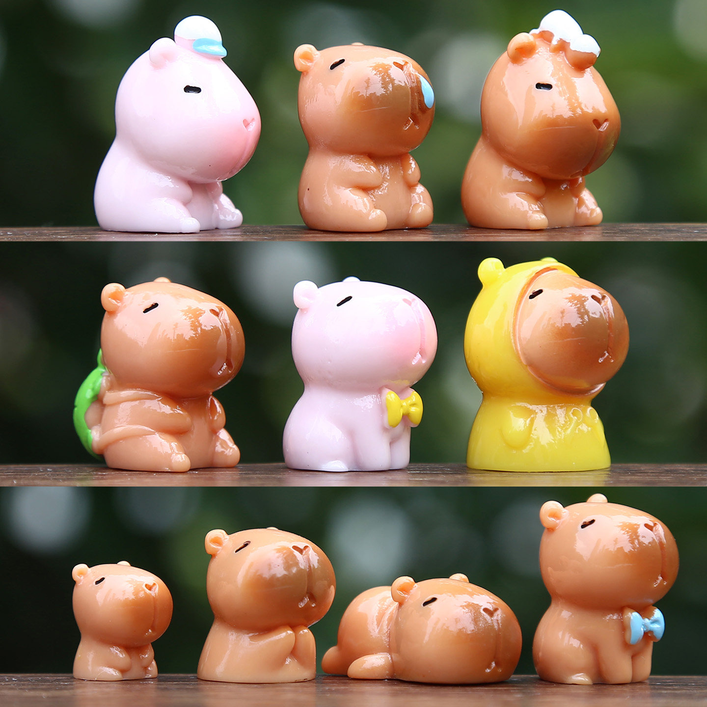 新品迷你树脂卡皮巴拉公仔玩偶创意情绪稳定治愈系桌面装饰小摆件,模玩/动漫/周边/娃圈三坑/桌游,潮玩盲盒,淘宝优惠券,粉丝福利购,淘宝优惠卷