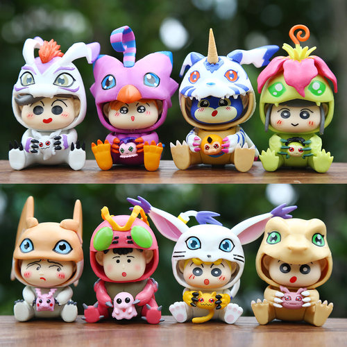 潮玩动漫卫衣数码宝贝小新摆件