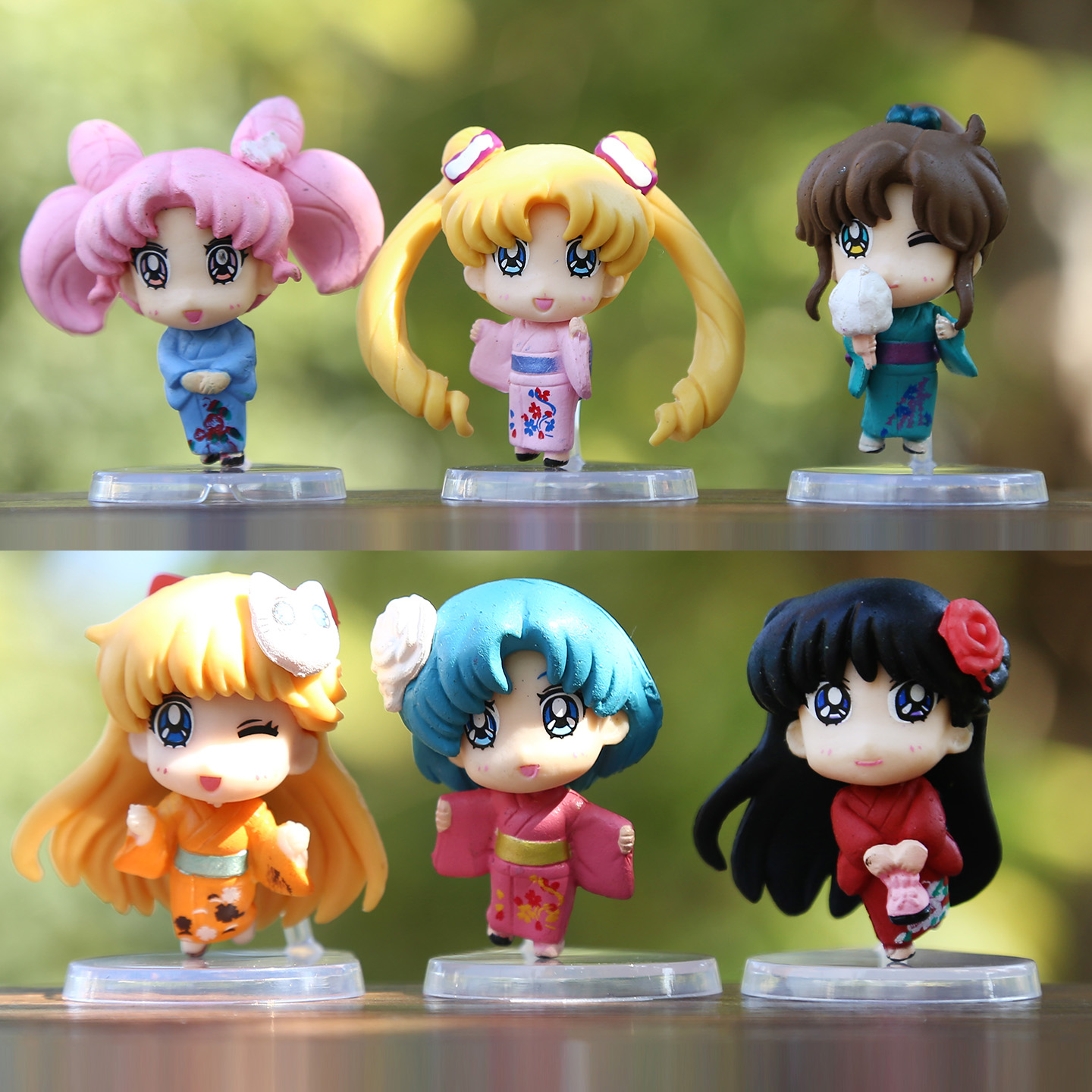 潮玩动漫和服美少女公仔盲盒摆件