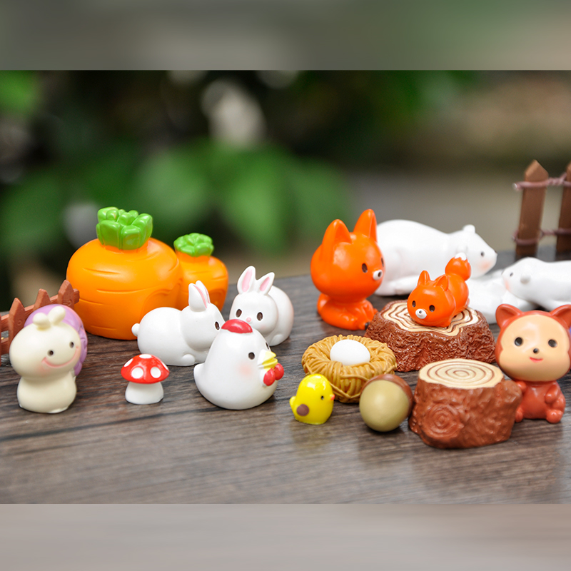 卡通动物小鸡企鹅摆件玩偶新品
