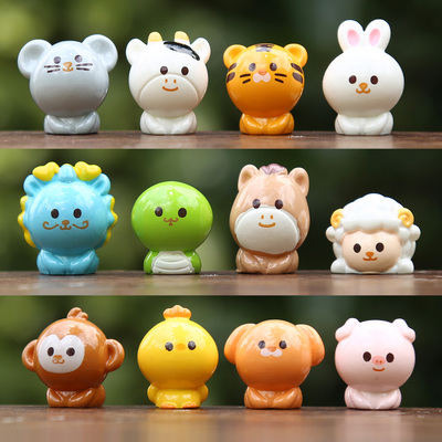 通迷你十二生肖公仔盲袋盲盒摆件