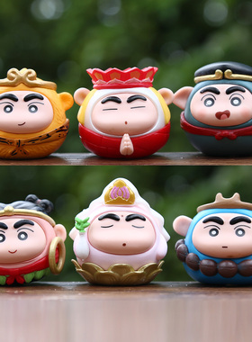 新品经典动漫西游记COS小新手办盲盒哪吒猪八戒悟空人偶潮玩摆件