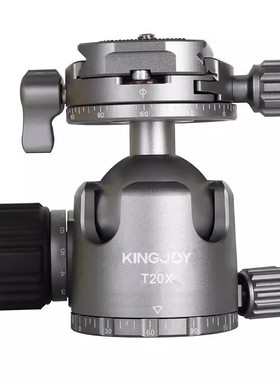 劲捷（kingjoy）T20X 单反相机三脚架适用专业铝合金球形全景云台