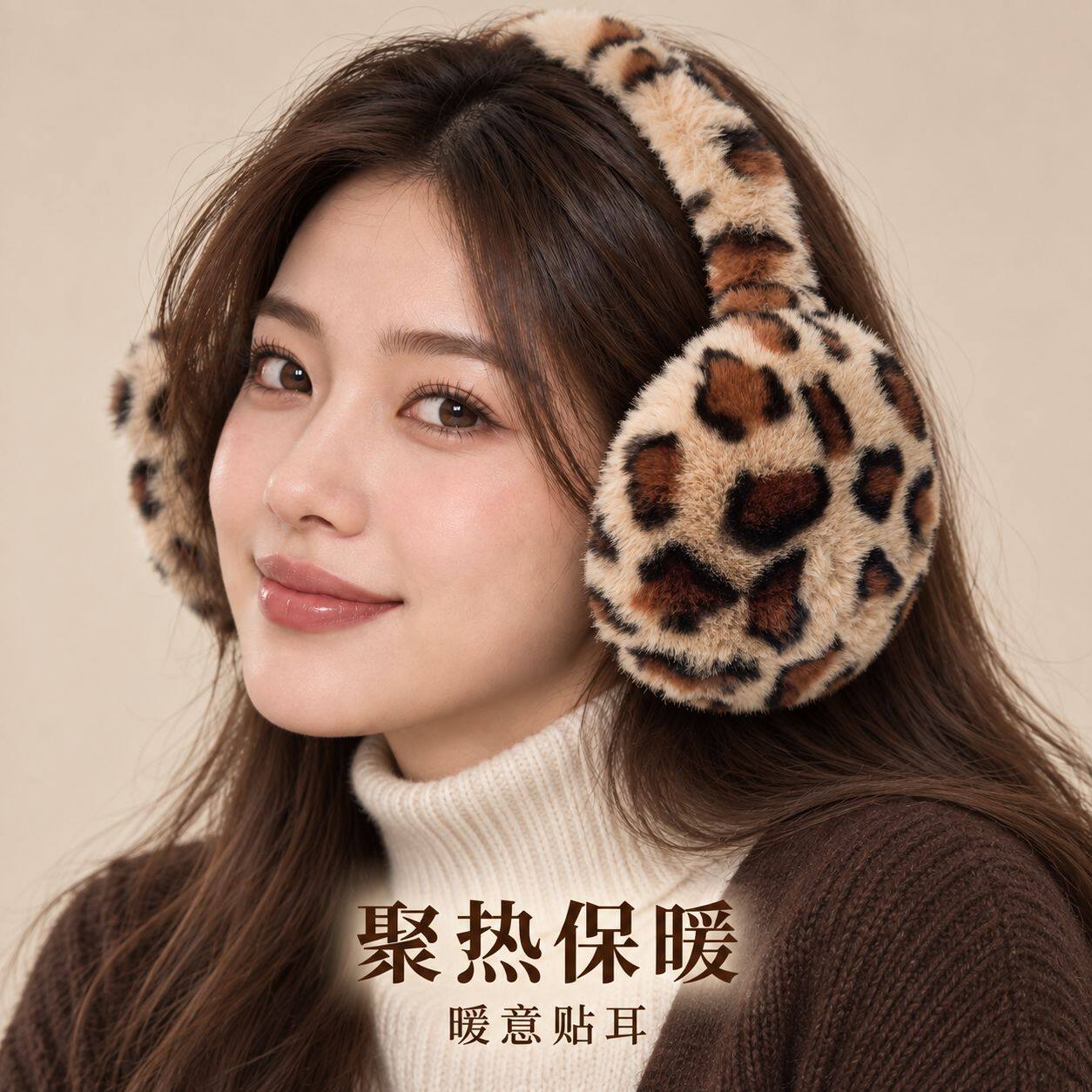 【工厂直发】毛绒保暖耳朵防冻耳罩户外防风折叠耳捂子秋冬护耳套
